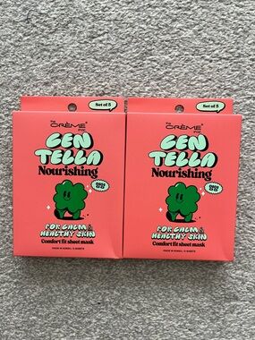 NWT The Crème Shop Set of 2 Gen Tella Nourishing Sheet Mask (10 Masks Total)